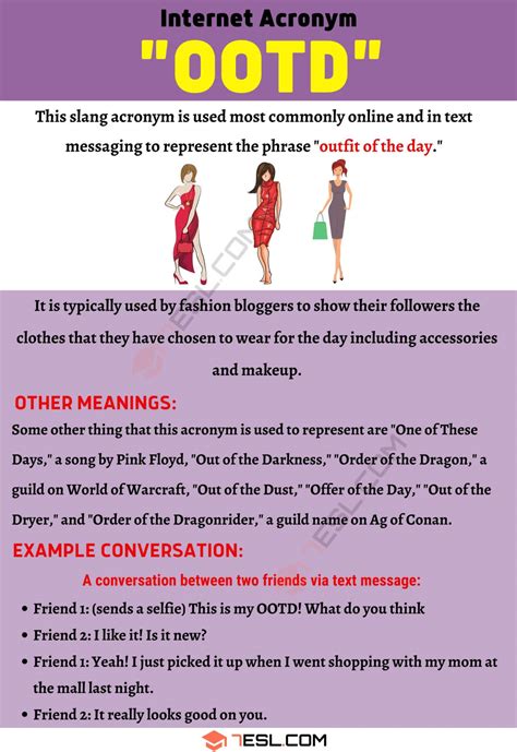 ootd meaning in urdu